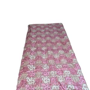 Tecido rosa e amarelo - 440x130 cm