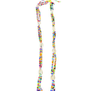 Colar de búzios colorido