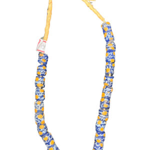 Colar azul escuro/amarelo